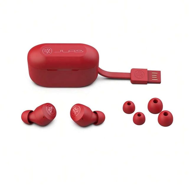 JLab Go Air Pop True Wireless Bluetooth Earbuds + Charging Case, Black, Dual Connect, IPX4 Sweat Resistance, Bluetooth 5.1 Connection, 3 EQ Sound Settings Signature, Balanced, Bass Boost - product photo 2 of 5
