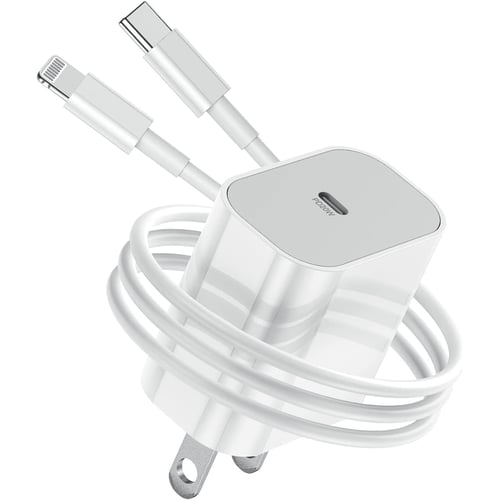 20W USB-C charging adapter cube close-up