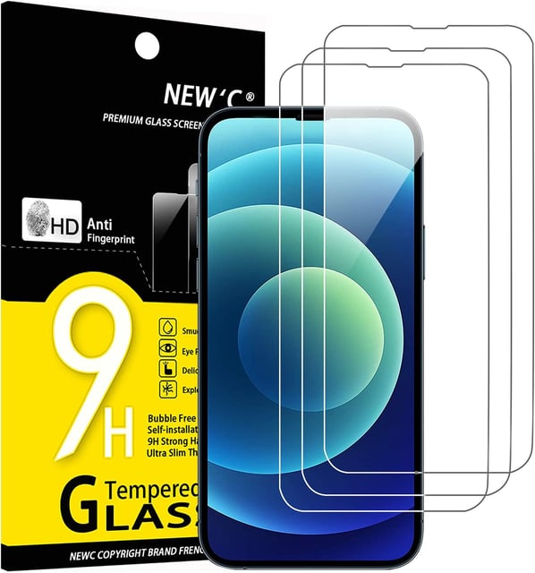 Ailun Screen Protector for iPhone 17e / iPhone 16e / iPhone 14 / iPhone 13 / iPhone 13 Pro [6.1 Inch] Display 3 Pack Tempered Glass, Case Friendly [Not for iPhone 16 6.1 Inch] - product photo 5 of 5