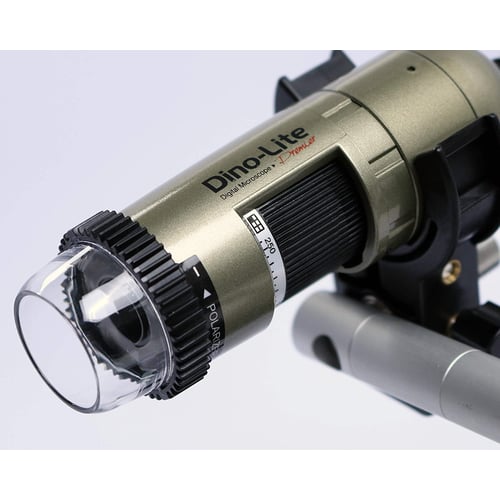 Dino-Lite microscope in use