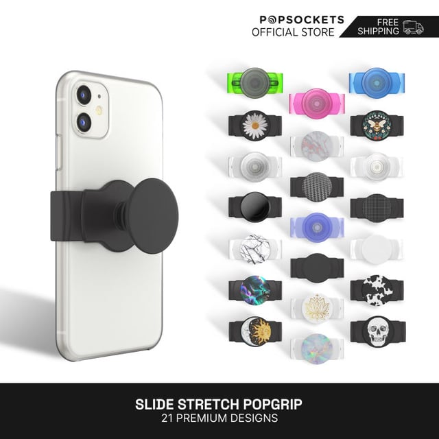 PopSockets Adhesive Phone Grip, Holder, Phone Stand, Clear - Clear - product photo 3 of 5