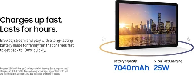 Samsung Galaxy Tab A11+ 8GB RAM, 256GB Storage, Optimized Performance, Long Lasting Battery, Expandable Storage, Large Display, Dolby Atmos Speakers, AI Assist, Slim, Light, 2 Year Warranty, Gray - product photo 5 of 5