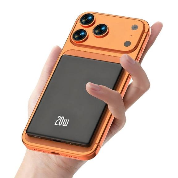 RORRY PalmGo Portable Charger, 10000mAh PD 22.5W Fast Charging Mini Power Bank with Built-in USB C Connector, 3-in-1 Battery Pack for iPhone 17/16/15 Pro/Max, Apple Watch Ultra/11/10/SE, iPad, White - product photo 5 of 5