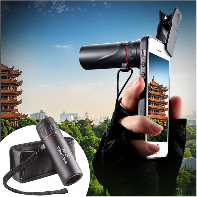 8x21 HD Optical Monocular Telescope, High Power & Clear Vision Pocket Scope, Mini Monoculars for Men Women, Outdoor Gear for Camping, Hunting, Sports, Travel - product photo 2 of 5