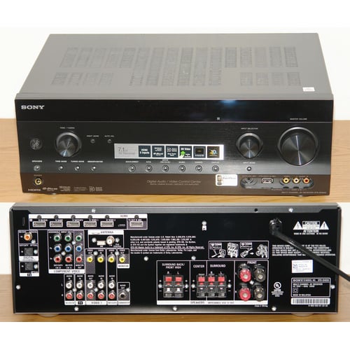 Sony STR receiver front and rear panel connections
