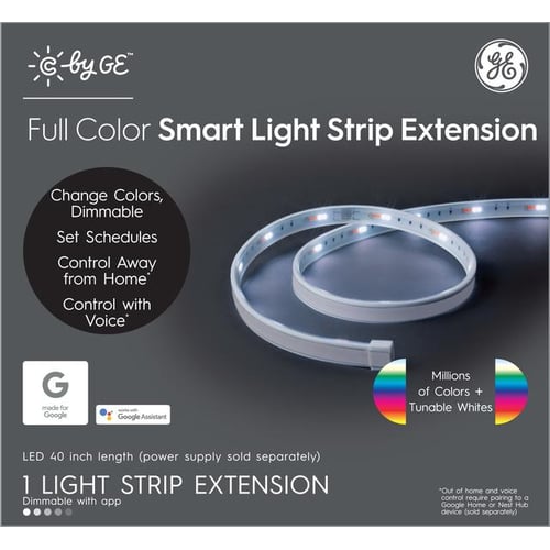 GE Cync LED Strip Lights installed under cabinet