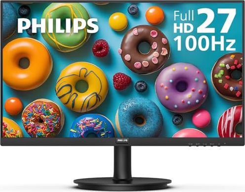 Philips 221V8LB 22 inch Class Thin Full HD (1920 x 1080) Monitor, 100Hz Refresh Rate, VESA, HDMI x1, VGA x1, LowBlue Mode, Adaptive Sync, 4 Year Advance Replacement Warranty - product photo 3 of 5