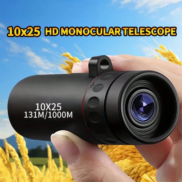 Mini Monocular Telescope, Upgrade 8 x 21 HD Monoculars for Adults High Powered, Be Used for Stargazing, Hunting, Black - product photo 5 of 5