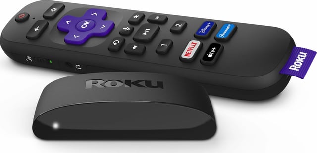 Roku Voice Remote | Replacement TV Remote Control with Voice Control, Simple Setup, & Pre-Set App Shortcuts - Compatible with Roku TV, Players, & Audio Devices - product photo 4 of 5