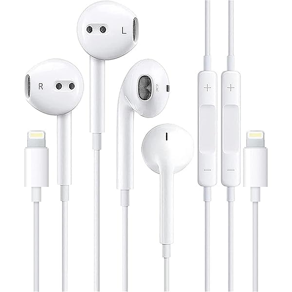 2 Pack for iPhone Headphones Wired Earbuds/Earphones with Built-in Microphone & Volume Control HiFi Stereo Nosie Reduction Compatible for iPhone 14 13 12 11 Pro Max XS XR X 8 7 6, Support All iOS - product photo 5 of 5