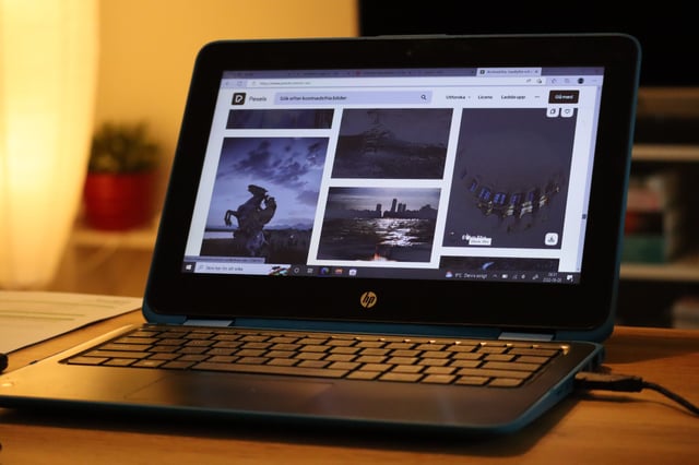 HP Chromebook 14 Laptop, Intel Celeron N4120, 4 GB RAM, 64 GB eMMC, 14" HD Display, Chrome OS, Thin Design, 4K Graphics, Long Battery Life, Ash Gray Keyboard (14a-na0226nr, 2022, Mineral Silver) - product photo 5 of 5