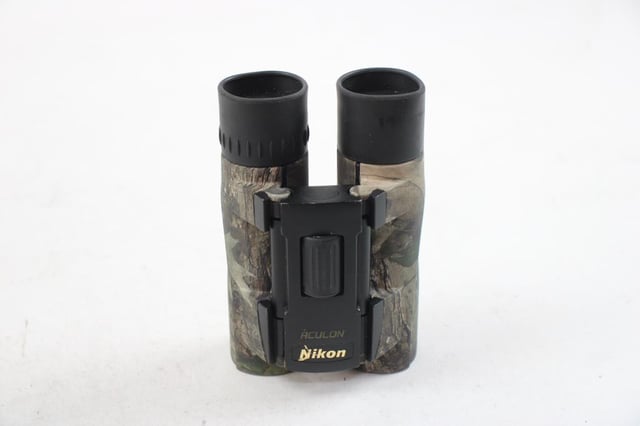 Nikon ACULON A30 10x25 Compact Binoculars - Lightweight Dual-Hinge Design, Multilayer-Coated Lenses, Smooth Central Focus, Ergonomic Grip for Hunting, Hiking, and Outdoor Adventures - product photo 3 of 5