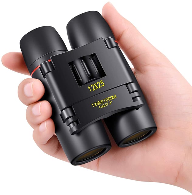 500x25 High Powered Binoculars for Adults and Kids, Mini Pocket Binoculars with Phone Adapter Waterproof Binoculars for Bird Watching Hunting Hiking Safari Travel Sports - product photo 5 of 5
