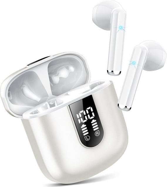 Wireless Earbuds Bluetooth 5.4 Headphones, 54H Playtime Stereo Earphones with Noise Cancelling Mic, IPX7 Waterproof, Fast Charging and Comfort Fit Ear Buds for Fitness/Sports/Workouts/Travel Black - product photo 3 of 5