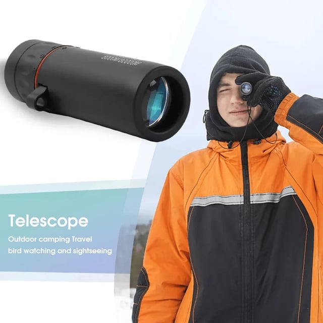 Mini Monocular Telescope, Upgrade 8 x 21 HD Monoculars for Adults High Powered, Be Used for Stargazing, Hunting, Black - product photo 2 of 5