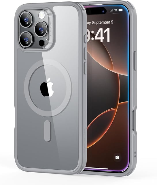 ESR for iPhone 13 Pro Case, Compatible with MagSafe, Shockproof Military-Grade Protection, Built-in Camera Ring Stand, Magnetic Phone Case for iPhone 13 Pro, Classic Series (HaloLock), Clear - product photo 2 of 5