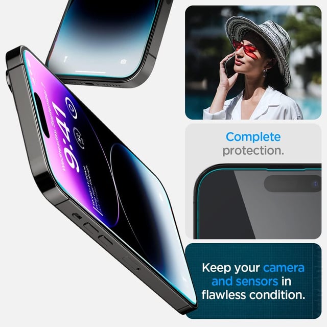 Spigen Tempered Glass Screen Protector [GlasTR EZ FIT] designed for iPhone 11 Pro Max/iPhone Xs Max [6.5 inch] [Case Friendly] - 2 Pack - product photo 3 of 5