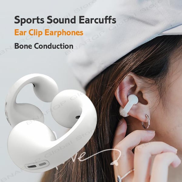 2026 Wireless Earbuds 120hrs Bluetooth 6.1 Headphones Sports Ear Hook with Mic, Noise Canceling Ear Buds with Charging Case, Easy Button Controls Dual LED Display Case Sweat and Water Resistant Black - product photo 2 of 5