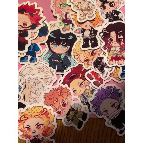 Korean idol vinyl sticker collection variety