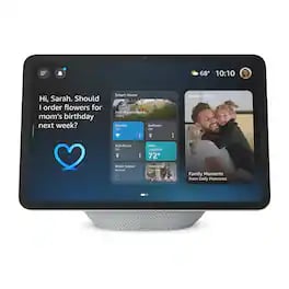 Amazon Echo Show 8 (newest model), Vibrant HD 8.7" display with spatial audio, Designed for Alexa+, Glacier White - product photo 2 of 5