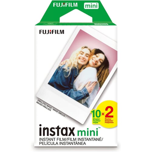 Fujifilm Instax Mini Instant Film Twin Pack White 20 Photos