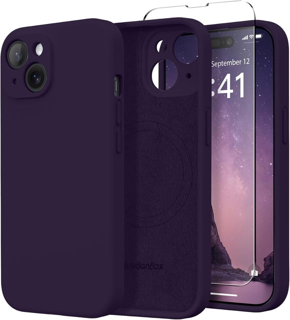 SuydanBox Magnetic for iPhone 17 Pro Max Case, Compatible with MagSafe, [Full Camera Protection][Screen Protector] Silicone Shockproof Protective Phone Case for iPhone 17 Pro Max 6.9", Calke Green - product photo 3 of 5