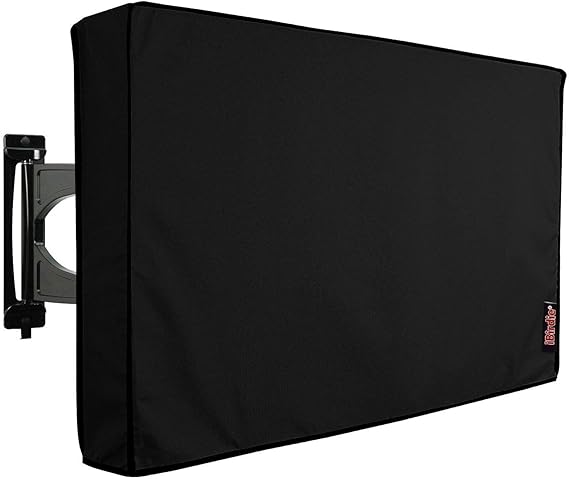 iBirdie Outdoor TV Cover 28 to 32 inch Weatherproof, Cover Size 29''L x 19''H, Waterproof for Outside Flat Screen 28 to 32 inch TV, Beige, 600D Thick Fabric Screen Protector with Bottom - product photo 5 of 5