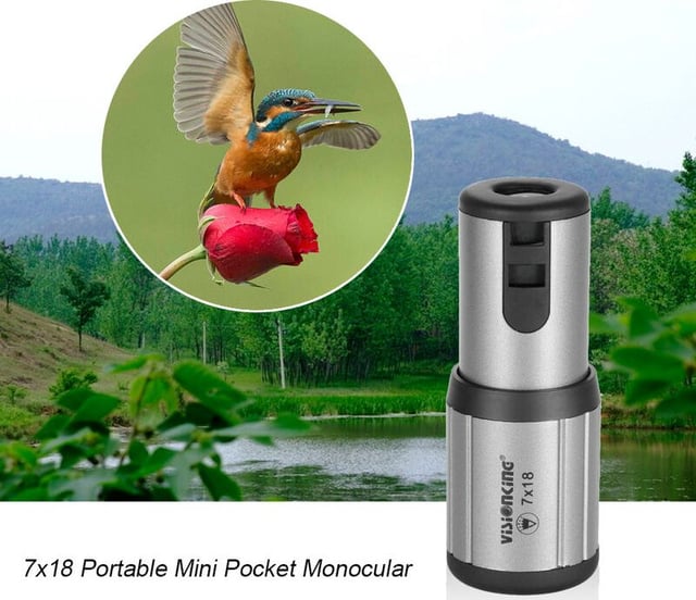 8x21Optical Monocular Telescope HD, Clear Vision Pocket Scope & High Power, Mini Monoculars for Men Women, Outdoor Gear for Camping, Hunting, Sports, Travel - product photo 2 of 5