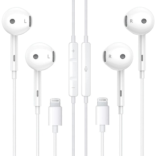 [Apple MFi Certified] USB C Headphones for iPhone 17 16 15, 2 Pack Wired Headphones USB C with Built-in Remote to Control Music, Phone Calls, and Volume for iPhone 17 16 15 Pro Max, Galaxy, Pixel - product photo 4 of 5