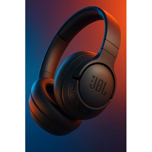 JBL Tune 720BT lifestyle shot showing foldable design