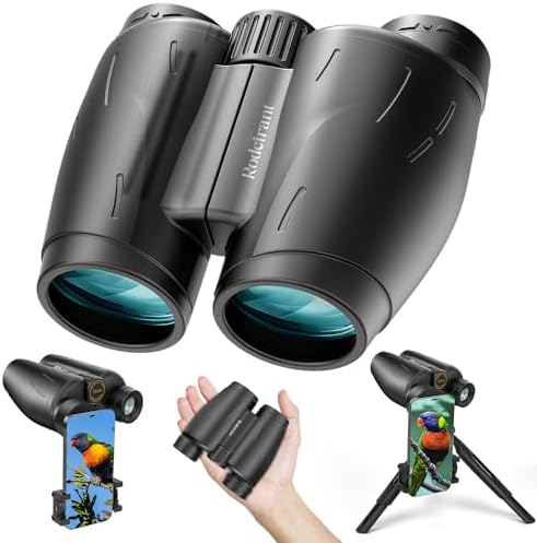 Adasion 15x56 UHD Binoculars for Adults High Powered with Phone Adapter and Tripod, Super Powerful BAK4 Prism Waterproof Binoculars for Hunting Stargazing Bird Watching Hiking Safari Travel Sports - product photo 4 of 5