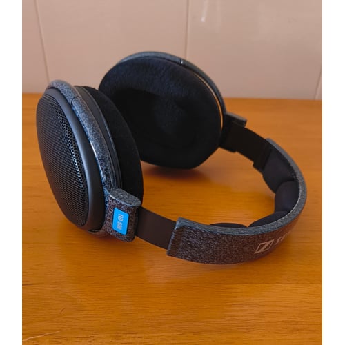Sennheiser HD 600 earcup and driver detail