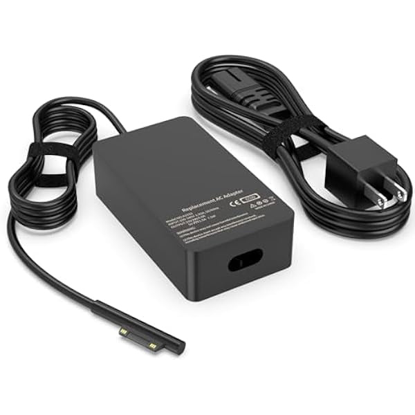 65W Charger Compatible with Microsoft Surface Pro 11, 10, 9, 8, 7+, 7, 6, 5, 4, 3, X, Surface Laptop 7/6/5/4/3/2/1, Surface Go 4/3/2/1, Surface Book 2/1,Compatible with 44W 36W - product photo 2 of 5