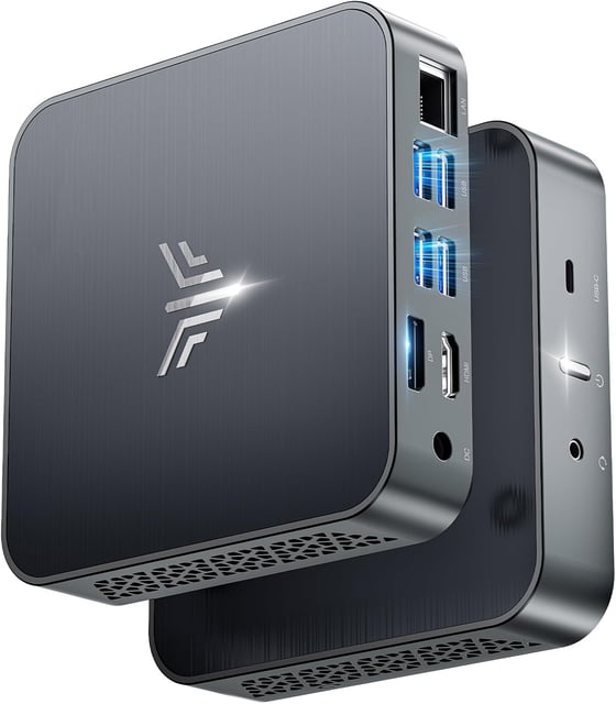 KAMRUI Pinova P2 Mini Gaming pc, Core i5-12600H (12C/16T, 4.5GHz), 16GB DDR4 512GB SSD Mini PC, 18MB Smart Cache, 4K Triple Display(DP+HDMI+USB-C)/WiFi6/BT5.2 Mini Computers for Home/Office/Business