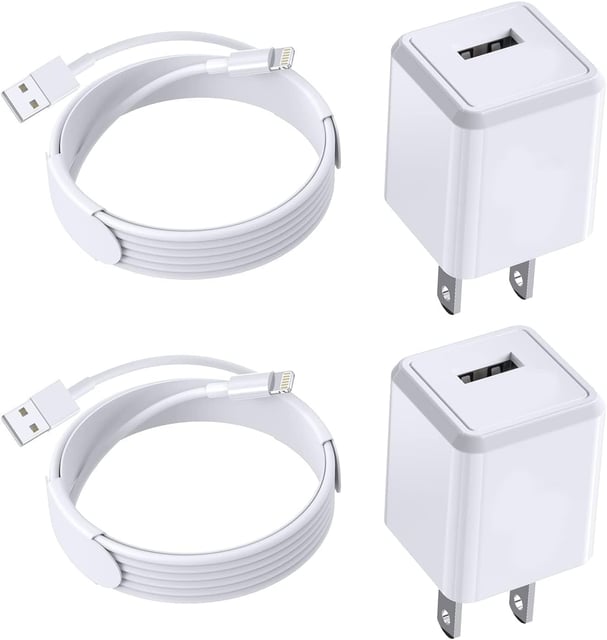 Charging for iPhone Charger [Apple MFi Certified] 2Pack Lightning Cable Data Sync Charging Cord with USB A Wall Charger Block Travel Plug for iPhone 14/13/12 Mini/11 Pro Max/10/XS/XR/X/8/SE2022,iPad - product photo 5 of 5