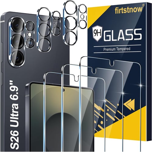 3-pack Samsung Galaxy S26 Ultra screen and camera lens protector bundle