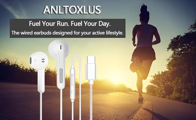 USB C Headphones for iPhone 17/16/15 Pro Max Plus Type C Earphones with Microphone & Remote Noise Cancelling Earbuds for iPhone 17/16/15 Pro, iPad, Galaxy S23/S22/S21/S20/Ultra Note 10/20 - product photo 4 of 5