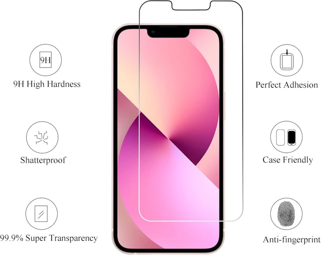 Ailun Glass Screen Protector for Galaxy S26 Ultra [6.9 Inch] 3Pack + 2Pack Camera Lens Tempered Glass Fingerprint Unlock 0.25mm Ultra Clear Anti-Scratch Case Friendly [Not For S26/S26 Plus] - product photo 3 of 5