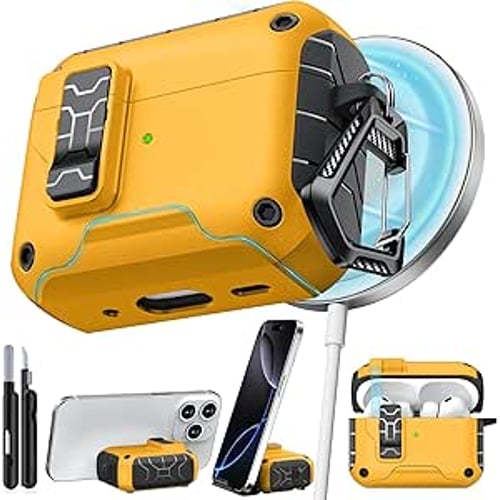 Pohgelan case showing MagSafe compatibility and magnetic lock detail