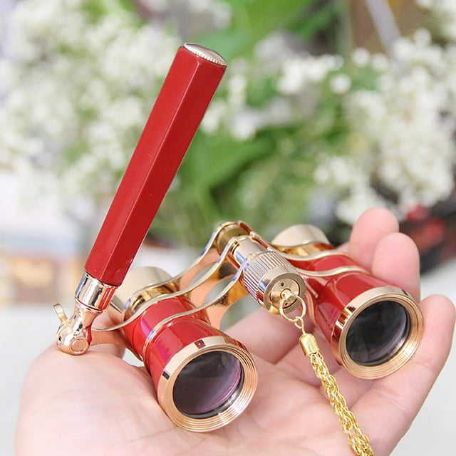Aethrix 3X25 Opera Glasses for Women Binoculars with Adjustable Handle & Chain, Portable Vintage Theater Glasses Compact Binoculars for Adults in Music Concerts Opera Houses Cinema - product photo 2 of 5