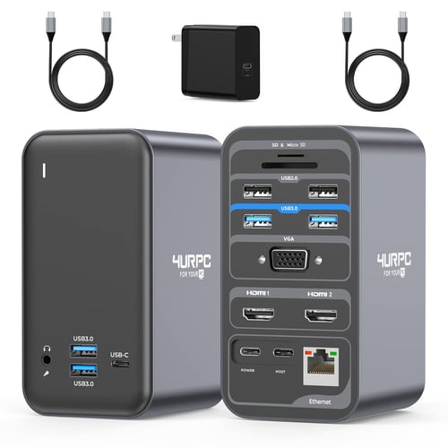 Anker docking station in use on a desk setup