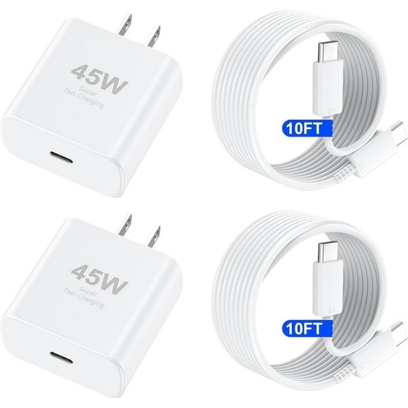 Fast Charger for iPhone 17/16/15 Charger,10FT Extra Long Fast Charging 3Pack Block USB-C to USB C Fast Charging Cable Cord for iPhone Air/17 Pro Max/iPhone 16 Pro/16 Plus/15 Pro Max,iPad Pro/Air/Mini