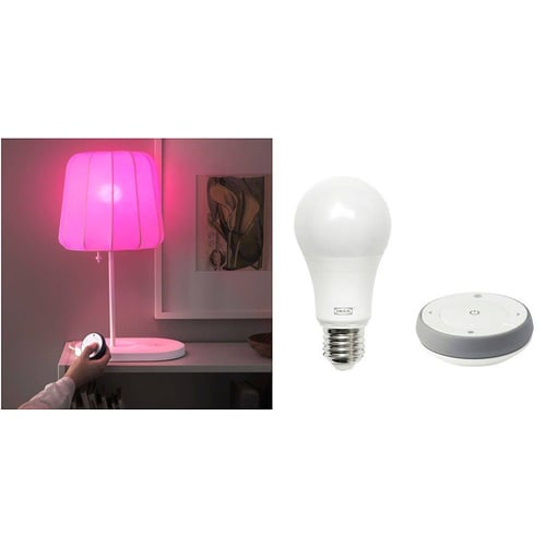 IKEA smart lighting in home setting