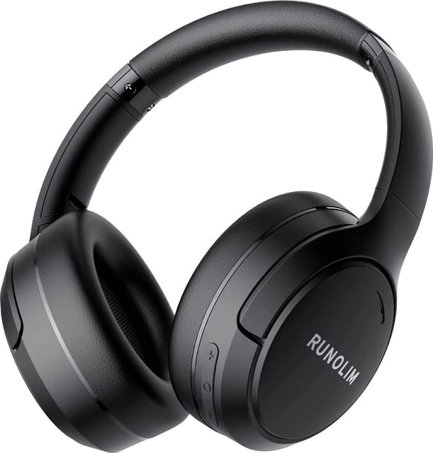 Pointcinco Hybrid Active Noise Cancelling Headphones, Over Ear Bluetooth 6.0 Wireless Headphones, 50H Playtime, Deep Bass, HiFi Stereo Sound, Lightweight Foldable for Travel, Home and Office(Black) - product photo 5 of 5