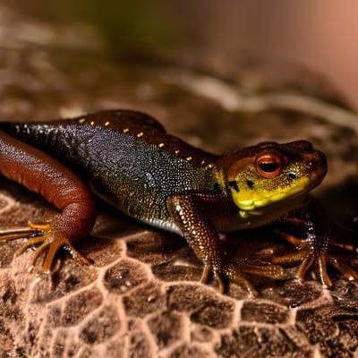 A close up of a lizard on a rock