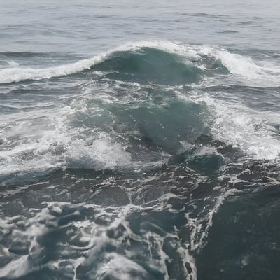 A wave in the ocean