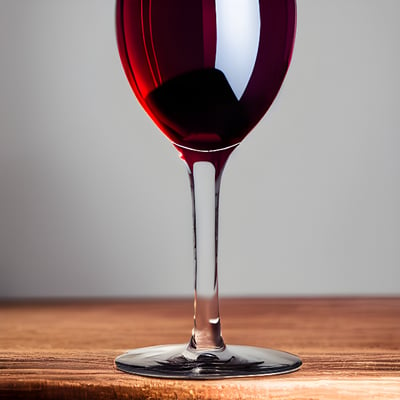 A glass of red wine sitting on top of a wooden table