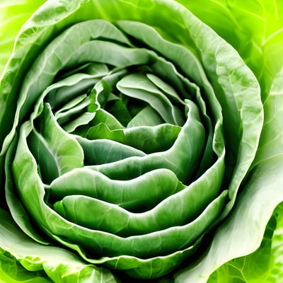 A close up of a green leafy vegetable