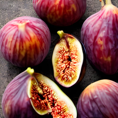 A group of figs sitting on top of a table