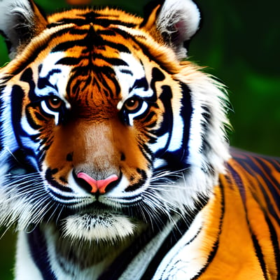 A close up of a tiger looking at the camera